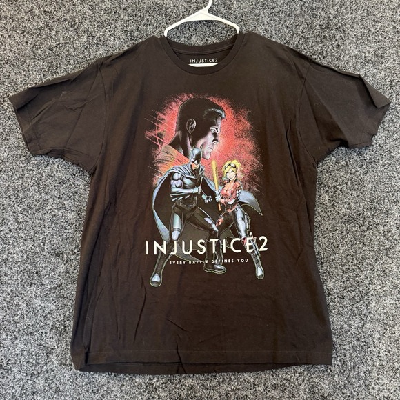 LootCrate Other - INJUSTICE 2 T SHIRT MENS XL BATMAN‎ SUPERMAN DC COMICS LOOTCRATE BLACK